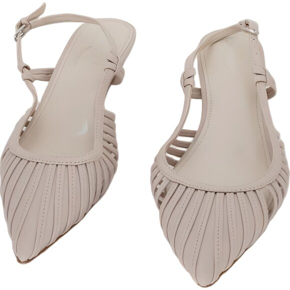 Calvin Klein Movella Slingback Kitten Heel Pumps Light Natural Nude US 9M - Picture 5 of 6